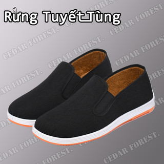 SHANMUSENLIN  Giày Vải Cũ Bắc Kinh Chống Trượt Chống Mài Mòn Và Có Đế Gân Bò Để Giữ Ấm Cho Người Lớn Tuổi Và Người Lớn TuổiGiày nam Thể thao Thư giãn Thời trang
