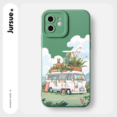 Ốp lưng JURSUE mềm hình dễ thương đẹp độc lạ Cho iPhone 17 16 15 14 13 12 11 Pro Max SE 2020 X XR XS ip 8 7 Plus Y4554
