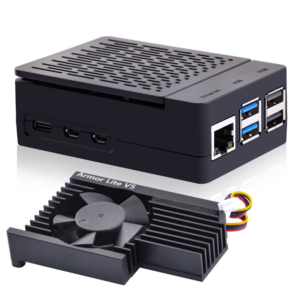 Vỏ Bảo Vệ 52Pi Có Thể Điều Chỉnh Tốc Độ Cho Raspberry Pi 5 Lite V5 Raspberry Pi 5