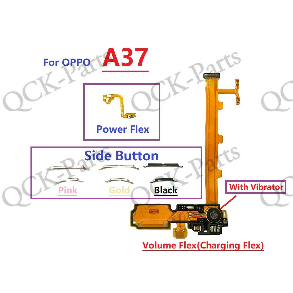 Nút nguồn flex cho OPPO A37 A37T A37M A37F A37FW BẬT TẮT Nút âm lượng flex