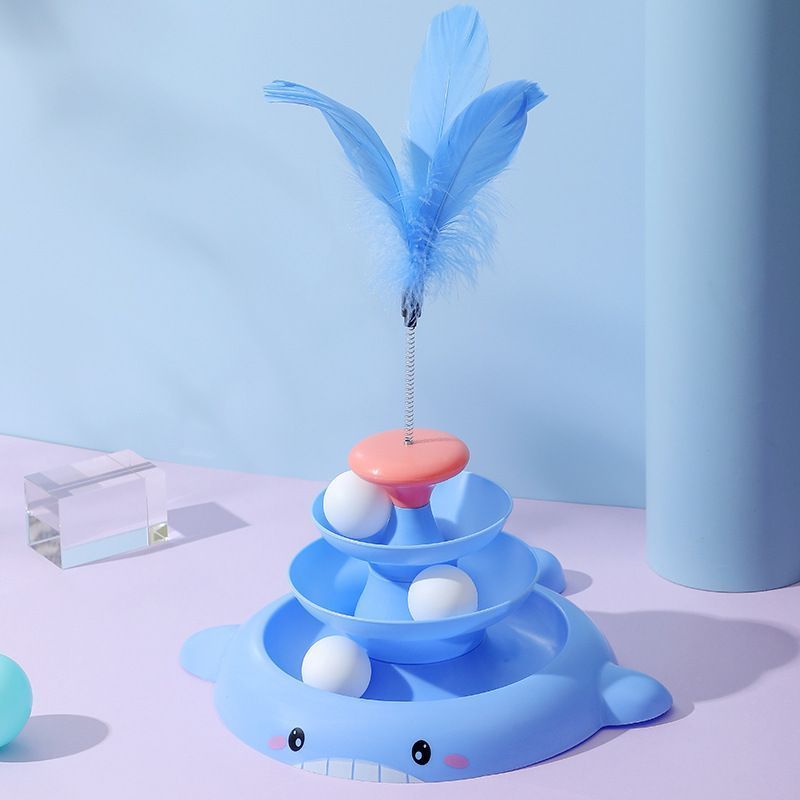 Đồ chơi cho mèo Mèo Bàn xoay Đồ chơi Bóng mèo Vui Stick Cat Relief Tự động Mèo Đồ chơi vui nhộn