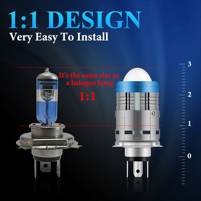 Đèn Pha led h4 12v Siêu Sáng Chuyên Dụng Cho Xe Hơi / Xe Tải