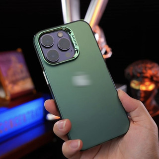 Ốp Điện Thoại Nhám Màu Bạc / Xanh Lá Đậm Mới Cho iPhone 15 promax 15 14 13 12 11 Pro MAX 7 8 plus XR XS MAX