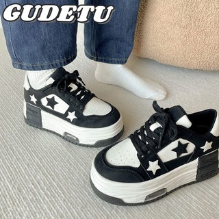 GUDETU❤Giày Thể Thao Đế Dày Siêu Nhẹ Phong Cách Hong Kong Hàng Trăm Hàng Mới Cho Nữ