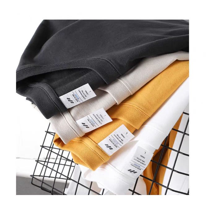 DICHUANGZHE Áo thun dài tay cổ tròn màu trơn phong cách Hàn Quốc thời trang dành cho nam