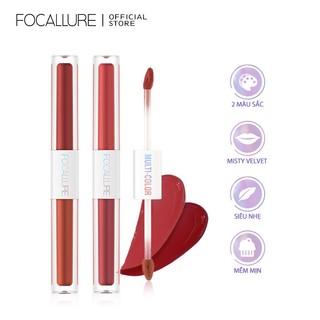 Son kem lì FOCALLURE 2.4g 2 trong 1 siêu nhẹ siêu mượt không bết dính