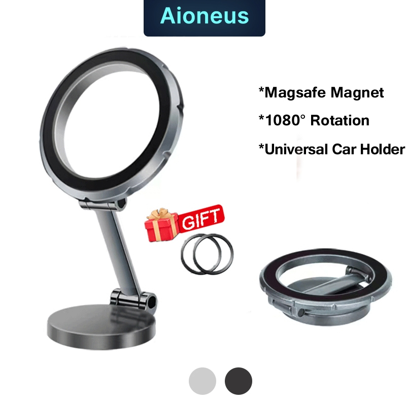 Giá đỡ điện thoại ô tô Magsafe 1080° Hợp kim xoay Bảng điều khiển siêu từ tính Giá đỡ điện thoại Phụ