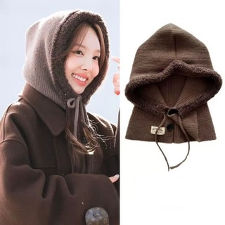Mũ len trùm tai giữ ấm phong cách hàn quốc twice lim na yeon