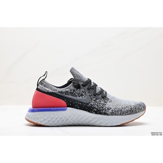 Ne230905 Giày thể thao Nks Epic React Flyknit Công nghệ đen mới nhất Rhea Dệt kim bay dệt Giày chạy bộ Đế xốp độc đáo Siêu nhẹ Phục hồi thể thao nam