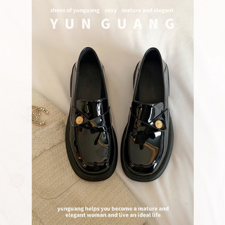 Yunguang Giày Lười Da Đế Dày Đế Dày Thời Trang Cho Nữ
