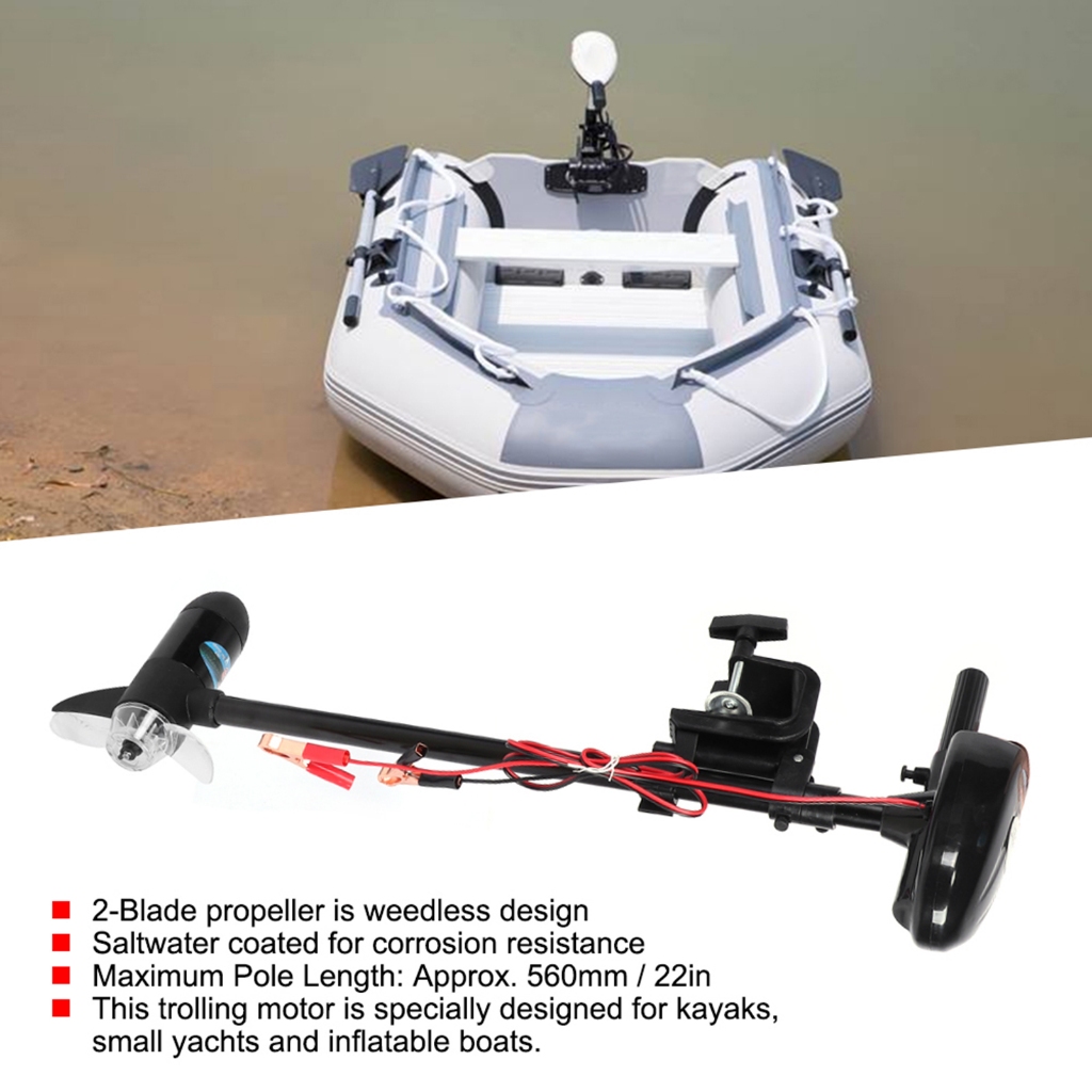 Có thể bán buôn Động cơ Trolling gắn điện nhiều bánh răng 12V 18lbs có cánh quạt cho thuyền bơm hơi Vermont055 Hàng giao ngay