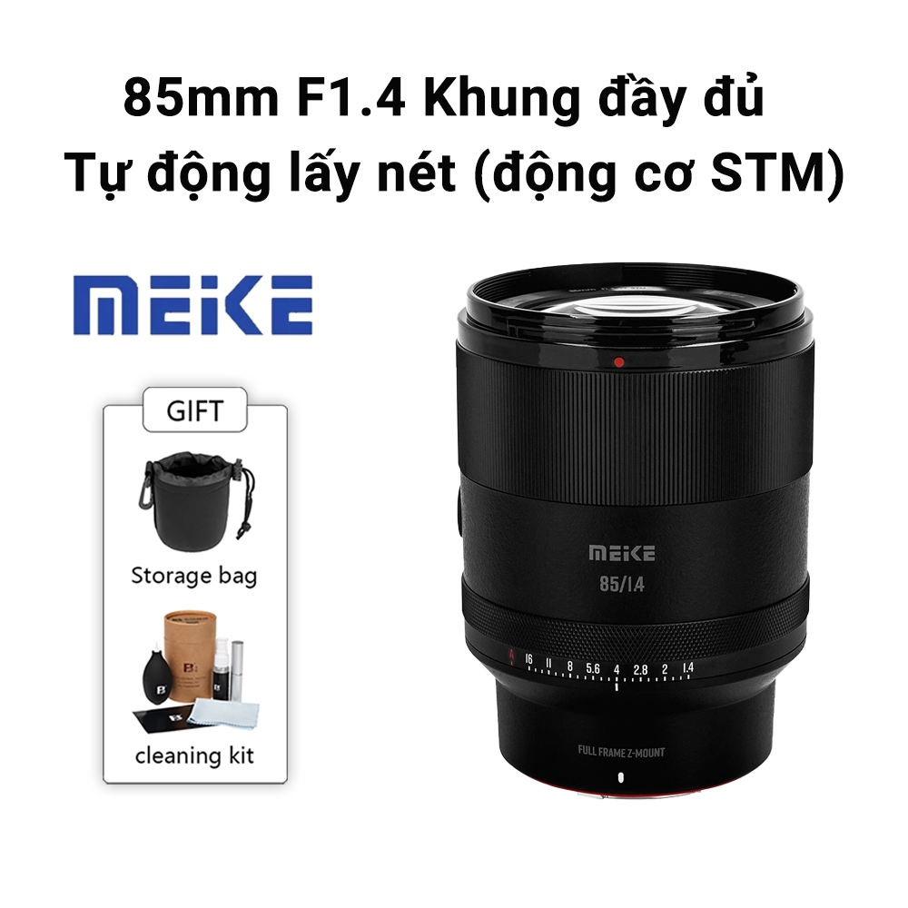 Ống Kính Meike Full Frame 85mm F1.4 Cho Máy Ảnh Sony E / Nikon Z / L-mount