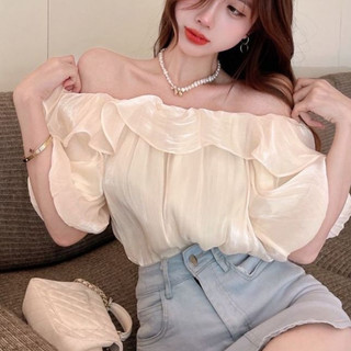 YUYAMAN áo phông áo thun nữ croptop baby tee Dễ thương Fashion Cute Vintage WCS2410B6Y 2Z240111