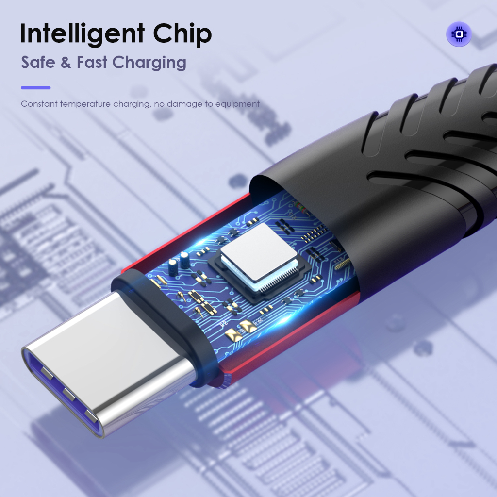 Dây Cáp Sạc Nhanh USB Loại C 7A 100W Cho Huawei OPPO Vooc Realme POCO F2 F3 X3 Samsung Xiaomi USBC 1m 2m 3m