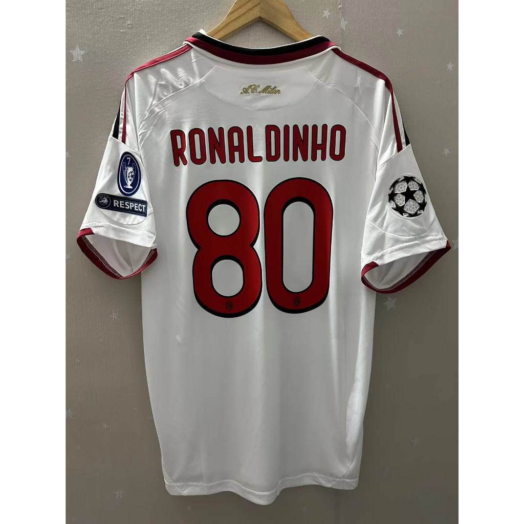 Áo Thun Bóng Đá Chất Lượng Cao 09-10 AC Milan Ronaldinho MALDINI BECKHAM