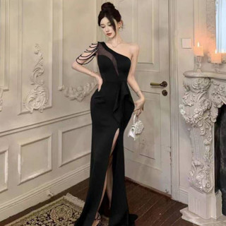 Đầm Dài Không Tay Cổ Chữ V Ôm Dáng Quyến Rũ Dành Cho Nữ