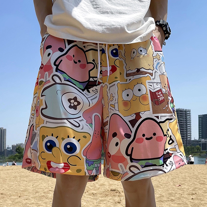 🔥có hàng sẵn🔥 Quần Short Nhỏ In Họa Tiết Hoạt Hình Dễ Thương Thời Trang Cho Nữ-AC0197