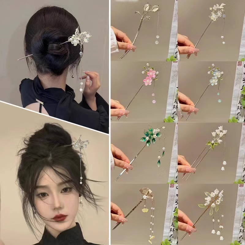 Trâm Cài Tóc Tua Rua Phong Cách Hanfu Trung Hoa Cổ Điển Cao Cấp Cá Tính Dành Cho Nữ