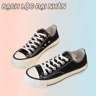 BẠCH LỘC ĐẠI NHÂN✨Giày thể thao  vải nhẹ ngón chân tròn phẳng thoáng khí thời trang cho sinh viên