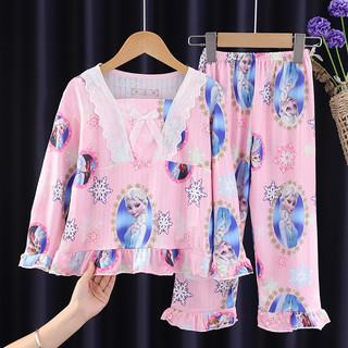 Bộ đồ ngủ in hình công chúa hoạt hình đáng yêu cho bé gái