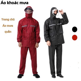 Áo mưa bộ vải dù , siêu bền không thấm nước size từ 45 tới 78kg
