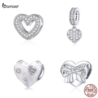 Hạt Trang Sức Bamoer BSC213 Bạc Sterling 925 Hình Trái Tim Tượng Trưng Cho Ngày Của Mẹ