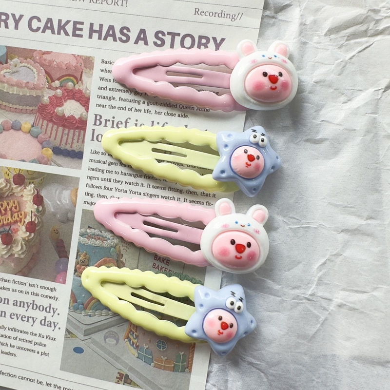 👾miua LOOPY Kẹp Tóc Nhỏ Kiểu Hoạt Hình Dễ Thương Ngọt Ngào Cho Học Sinh