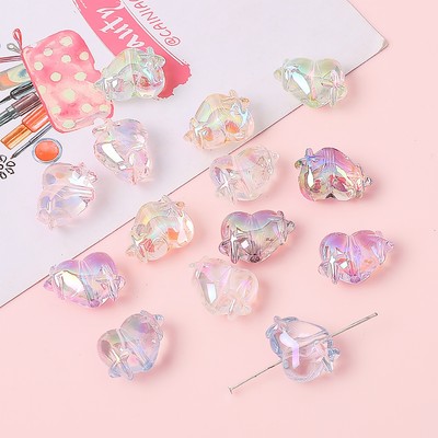 Beadia Set 5 / 10 Hạt Xâu Chuỗi Y2K Hình Ngôi Sao / Trái Tim Nhiều Màu Sắc Dùng Làm Trang