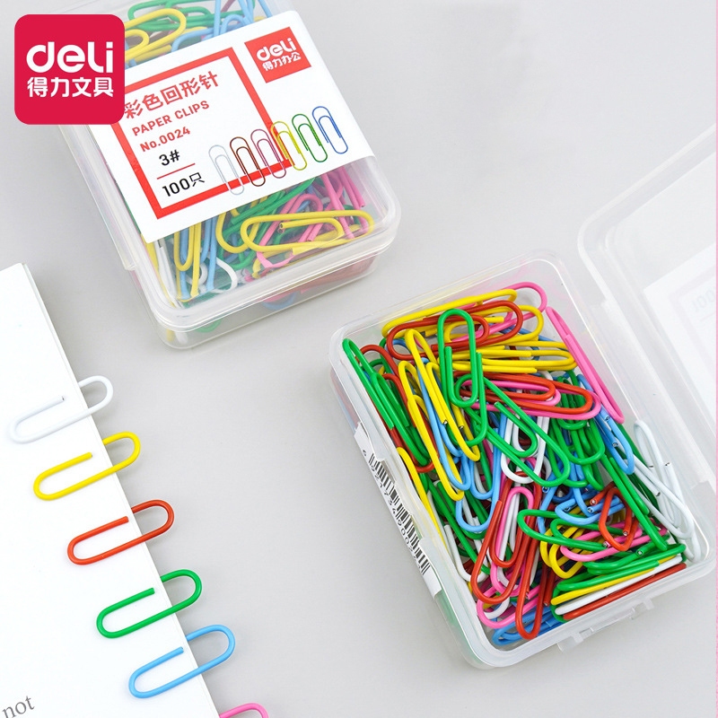 Kẹp Giấy Hình Tròn Màu Sắc Tiện Dụng Cho Văn Phòng