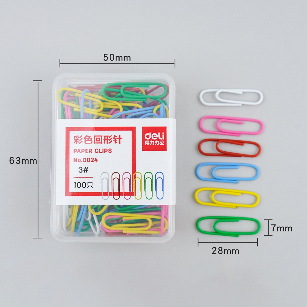 Kẹp Giấy Hình Tròn Màu Sắc Tiện Dụng Cho Văn Phòng