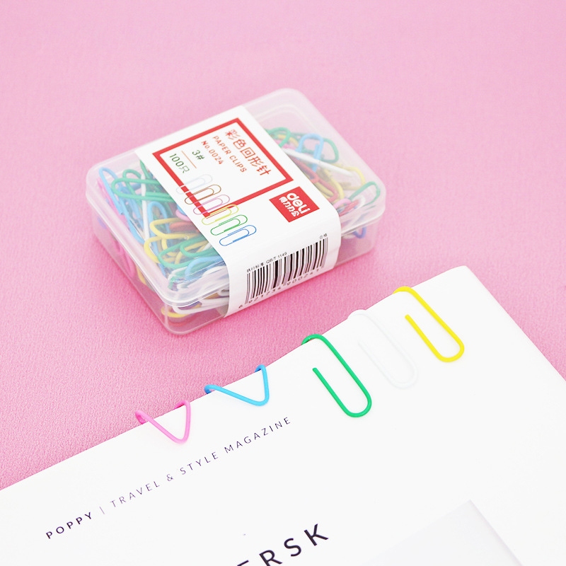Kẹp Giấy Hình Tròn Màu Sắc Tiện Dụng Cho Văn Phòng