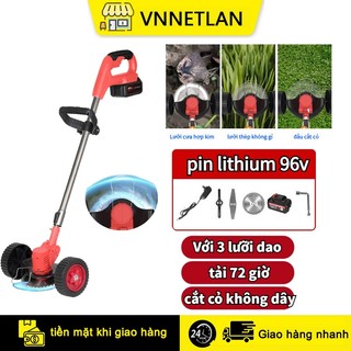 Máy cắt cỏ VNNETLAN tỉa cành cầm tay 96V pin khủng 18000mah/ động cơ mạnh 1800w