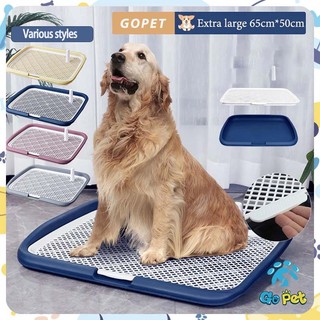 【Tặng Kèm Cột】Khay Vệ Sinh Cho Chó Size Lớn Bô Thú Cưng Với Giá Đỡ 60X45X6cm