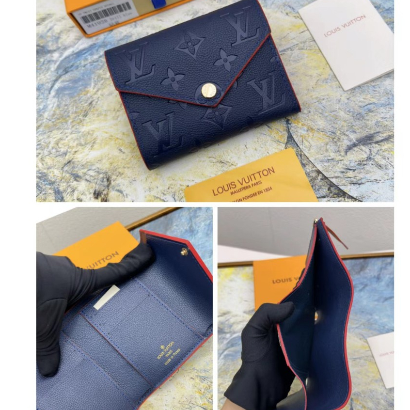Ví Da Bò Dáng Ngắn In Nổi Họa Tiết LV Louis Vuitton M41938