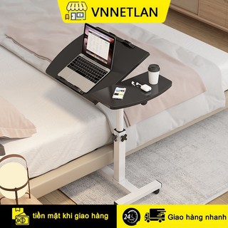 Bàn học/làm việc VNNETLAN T01 - T02 gấp gọn thông minh đa năng có thể chỉnh độ cao khung thép chân có bánh xe di chuyển