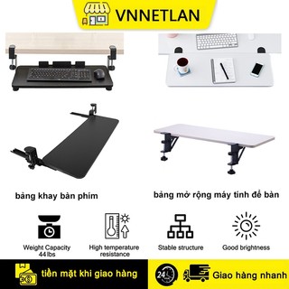 Khay để bàn phím máy tính VNNETLAN có ray trượt cực tiện lợi giải phóng không gian bàn làm việc
