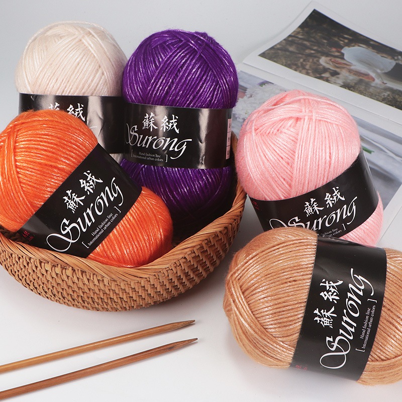 Len Yarn  Len Baby Yarn Len đAn KhăN SợI To CuộN Len SợI To đAn MóC Mũ KhăN áO 100g