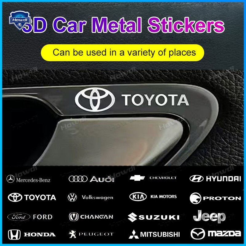1 Miếng Dán logo Kim Loại Trang Trí Cửa Sổ Xe Hơi