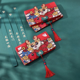 CHONGTAOQI trang trí cây thông Noel Bao Lì Xì Hình Rồng Đỏ Hoạt Hình Sáng Tạo Cho Bé