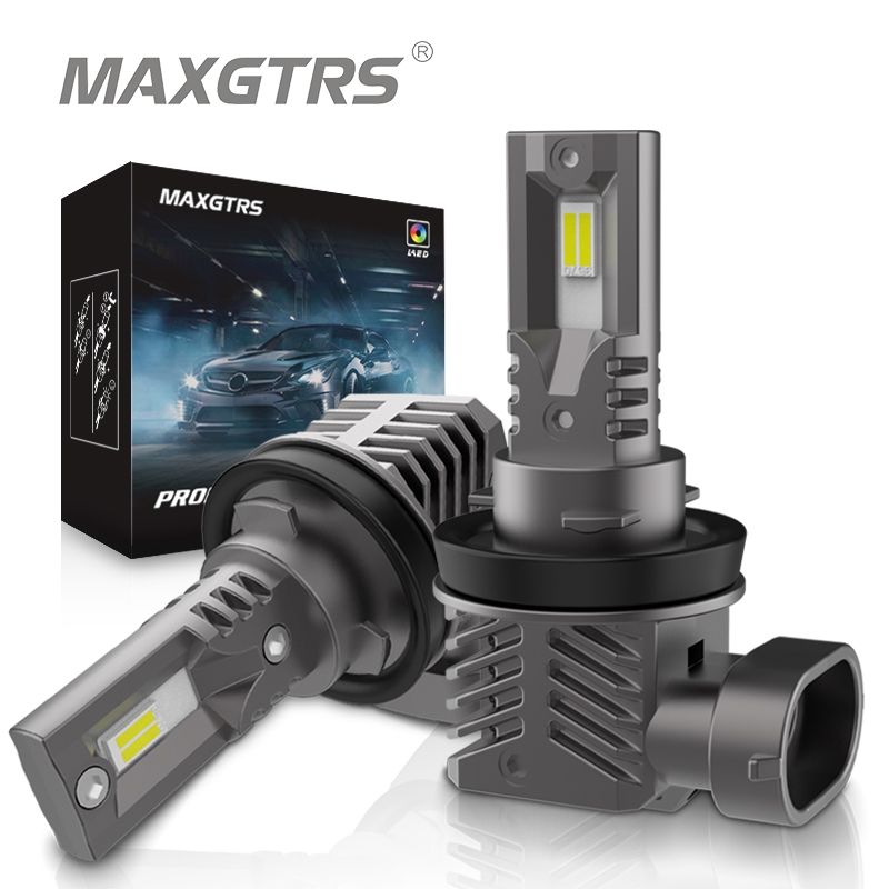 Set 2 đèn LED sương mù MAXGTRS H11 H9 H8 H10 9005 9006 H16JP HB3 HB4 6500K 3000K cho xe ôt ô