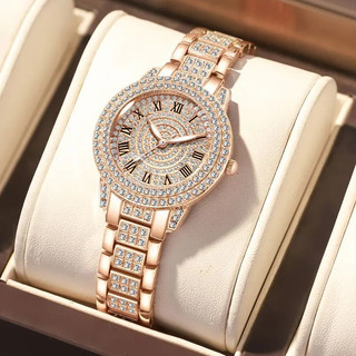 Đồng hồ quartz đính đá thời trang sang trọng cho nữ