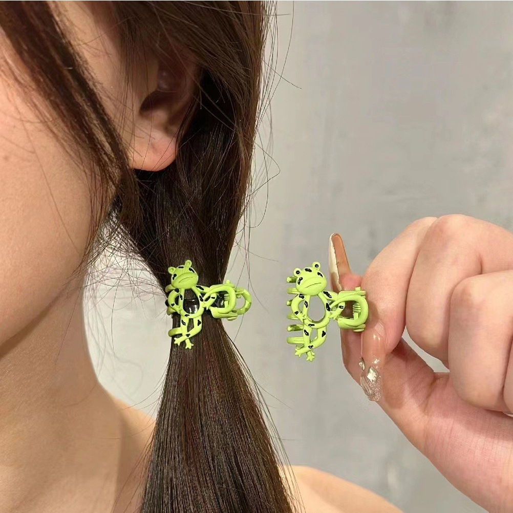 Kẹp Tóc Hình Ếch Hoạt Hình Dễ Thương