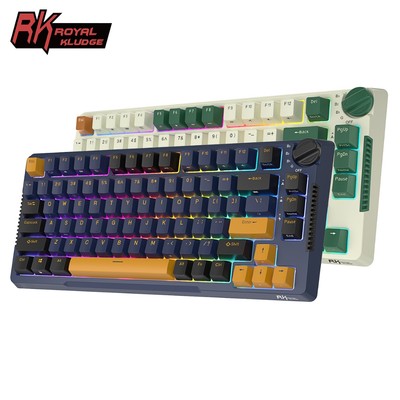 Rk H81 Máy Thời Gian Màu Sắc Phù Hợp Với Royal Kludge 81 Phím Ba Chế Độ Cấu Trúc Bàn Phím Rgb Cáp 2.4g Không Dây Ba Chế Độ 81 Chìa Khóa
