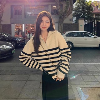 RANMO Áo khoác len Áo Len Áo khoác cardigan Áo kiểu len Hàn Phong Thời trang Dễ thương Stylish WMY24102LE 1Z240103