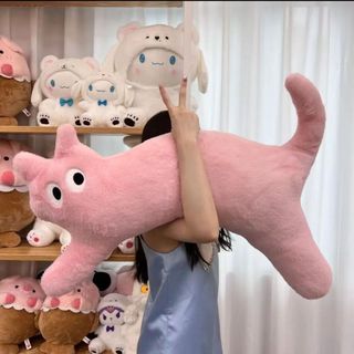 🔥Tiktok phổ biến🔥Dễ Thương Gối Ôm Nhồi Bông Dài 100cm Hình Mèo Đáng Yêu Có Thể Tháo Rời Và Giặt Sạch