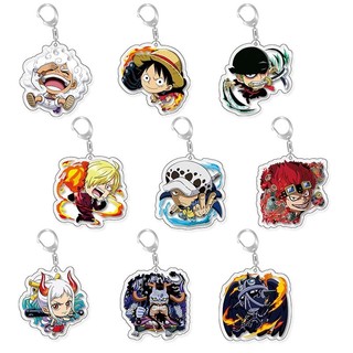 Móc Khóa Acrylic Hình Nhân Vật Nika Luffy Gear 5 Zoro Sanji Trong One Piece