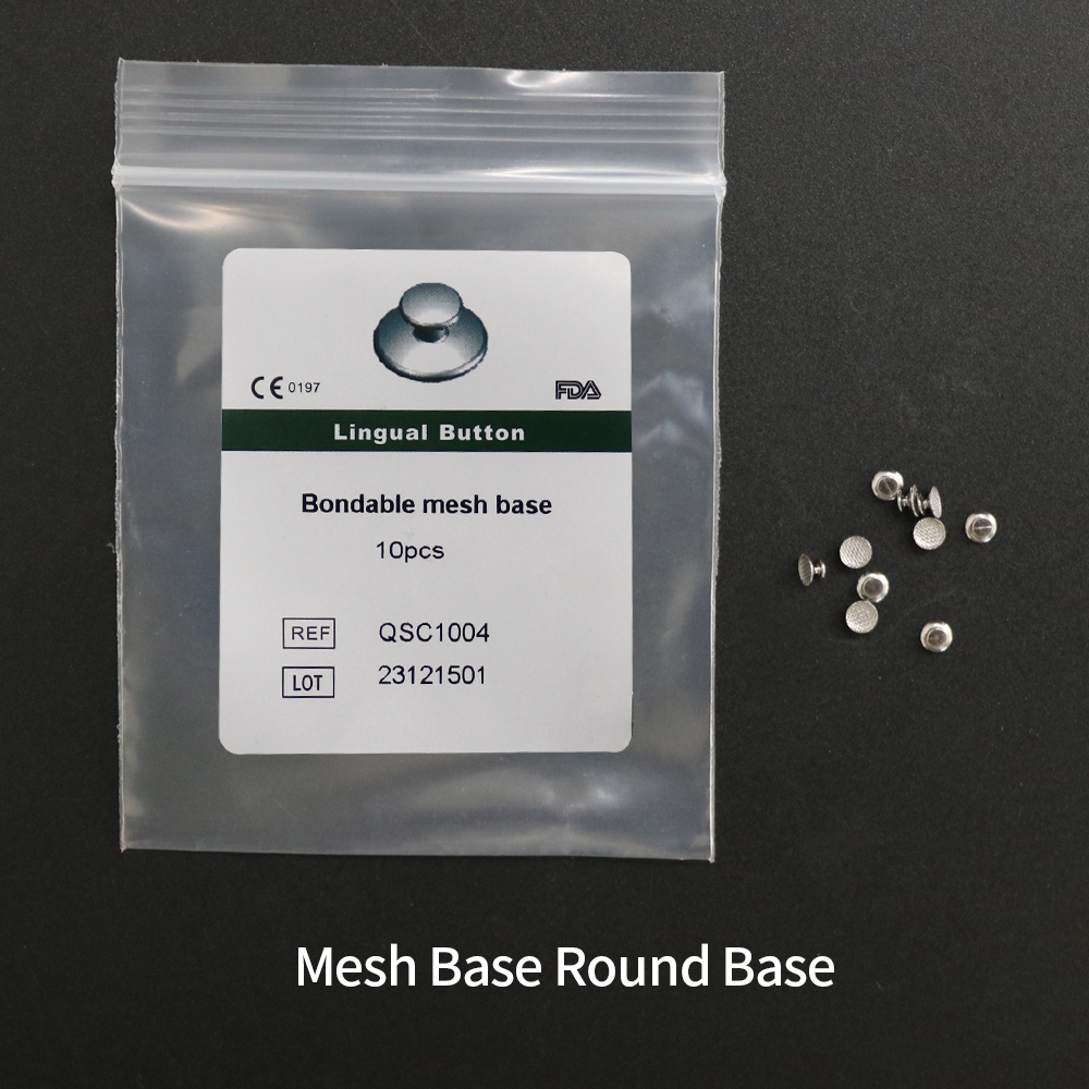 10 Gói 100 Cái Chỉnh Nha Nha Nha Khoa Nút Ngôn Ngữ Móc Ngôn Ngữ Vỏ Ngôn Ngữ Hàn / Đế Lưới / Đế Tròn  10Packs 100Pcs Orthodontic Dental Lingual Button Lingual hook