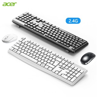 Bộ chuột bàn phím không dây Acer KM41-2K, Kết nối không dây 2.4G, Chống bắn, Siêu mỏng, dành cho máy tính và máy tính xách tay