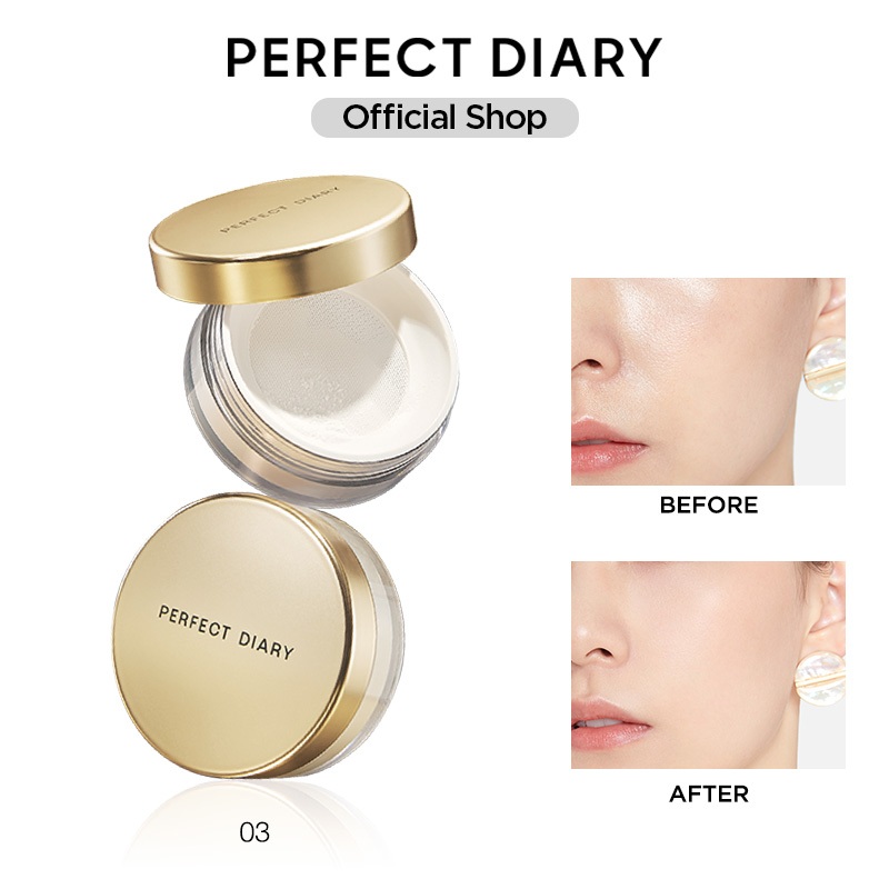 Phấn phủ kiềm dầu PERFECT DIARY chống thấm nước kiểm soát dầu lên đến 12h với 3 màu tùy chọn 7g