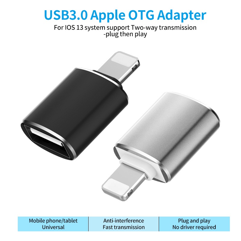 Đầu chuyển đổi Ankndo OTG Light/ning / Type-C Sang USB OTG Cho Điện Thoại / Máy Tính Bảng / Đĩa flash / Bàn Phím